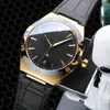 Omegawatch Black Omegas Omega constellation Качество качество механические высокие часы Оригинал 89008901 Масляная коаксиальная обсерватория Интегрированное движение Дваденое движение SAPPH