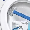 Nuevo cepillo de baño sin silicona montado en la pared herramientas de limpieza de tres piezas multifuncionales con soporte juegos de accesorios de baño para el hogar