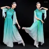 Stage Wear Classical Dance Performance Dress Female Elegant Chinese Style National Costume Fan Modern Adult