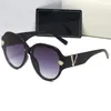 Med låda vintage högkvalitativ vindtät PU400 Luxury 6157 Designer Polariserade solglasögon för män och kvinnor