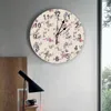 Wanduhren Pflanze Blume Home Decor Moderne Küche Zimmer Schlafzimmer Wohnzimmer Uhr