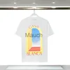 メンズTシャツファンタジーゲートカサブランカテニスクラブTシャツ男性女性サマーハイビーチTシャツ短袖特大ティートップJ230625