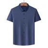 Polos pour hommes de haute qualité Casual Mens Revers Chemises Imprimé Été Respirant Mince Slim Fit Séchage Rapide Doux Business Polo Shirt 230621