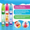 Bubble Pen Anti Lęk Projekt klepsydry Stres Stress Kolny płyn bubbler Fidget Desk Toys School Supplies