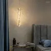 Pendelleuchten Postmodern Luxus Kristall Kronleuchter Kleine Einzelkopf Schlafzimmer Nachttischlampe Einfaches Wohnzimmer Dekorativ