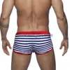 Bañador de verano para hombre, bañador a rayas para hombre, traje de baño con abertura lateral Sexy, traje de baño deportivo para surf en la playa, calzoncillos tipo bóxer de secado rápido para hombre x0625 x0625 x0625 x0625