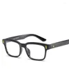 Montature per occhiali da sole Occhiali finti Donna / Uomo Montatura rettangolare per PC ottica Lente trasparente Eyeware Black Blue Eye