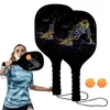 Squashrackets Pickleball-peddels Hout Buitensporten Pickleball-rackets voor volwassenen 2 peddels 2 ballen 1 netzak Pickleball-set Ergonomisch 230621