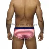 Roupa de banho masculina nova roupa de banho de verão listrada maiô masculino sexy cintura baixa calções de banho moda masculina maiô shorts de praia Zwembroek Heren x0625 x0625 x0625 x062
