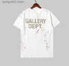 T-shirts pour hommes New Men Women Tops High Street Tide GALLERYDPT T-shirt Casual Loose Short-Sleeved Hip-Hop Cotton Clothing T230625