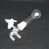 Flacon de sublimation micro en verre de laboratoire de 25 ml avec robinet en PTFE