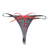 Damesslipjes Damesslipjes Punk Sexy Leren ondergoed Dames Lage Taille Lingerie Thongs Transparant Dames Rollplay Kostuums Pron Onderbroeken