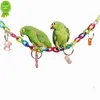 앵무새 다채로운 아크릴 다리 케이지 새 재미있는 애완 동물 용품 장난감 매달린 액세서리 스윙 장난감 체인 운동