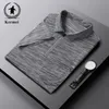Polos pour hommes Polo pour hommes Business Casual Spring T-shirt à manches longues Polo pour hommes Slim-fit Fashion Korean Button Shirt 230621