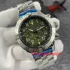 U1 Top Grade AAA+ нержавеющий PVD 316L Case Watch Men Men Avenger SuperQuart Chronograph 45 Ночная миссия Смотрение стальная застежка Mensat Chronomat Airborne Track Whatatches.