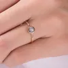 Solitaire Ring Massief 10K geel Goud 4mm Bezel Set Engagement Vrouwen Minimalistische Ruby Huwelijksverjaardag Belofte 230625