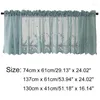 Curtain MissDeer Modern Lace Jacquard Window Valance Hem Coffee Short For Kitchen Cabinet Door Bedroom Home Decor