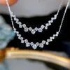 Anhänger Halsketten Böhmen Naturschmuck Edelstein S925 Sterling Silber mit Diamant Halskette Damen 925 Topas 230625