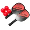 Racchette da squash 2 pezzi Pickle Paddles Racchette Set 4 kit di palline Racchetta sportiva leggera portatile per interni ed esterni 230621