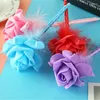 1pcs Novelty Roses Flower Ball Ballpoint Pens Biro Students Girl Office School Writing Supplies Fashion Gifts