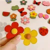 Hårtillbehör 5st/Lot Candy Flower Fruit Cartoon Poster Magic Stickers Children Girls Bangs Clips Ornaments huvudbonad