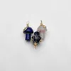 Medallones de moda de buena calidad, colgante de hongo de piedra preciosa Natural para la fabricación de joyas, collar, accesorios de amuleto, 20 piezas 230621