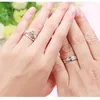 Cluster Rings Luxury Zircon Couple For Women Men Fashion Heart Crown Proposal Promise Engagement Wedding Anniversary Jewelry