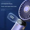 Andra Home Garden 5000mAh USB Handheld Fan Mini Portable Student Small FFAN Digital Display Folding Fragrance Rechargeble Desktop Electric Fan 230625