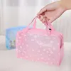 New 5 Color Waterproof PVC Cosmetic Storage Bag Women Transparent Organizer for Makeup Pouch Compression Travelling Bath Storage Bag