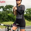 Cykelkläder sätter Kafitt Professional Women's Long Sleeve Cycling Clothing Casual Suit Mountain Bike Clothing Macaquinho Ciclismo Feminino Jumpsuithkd230625