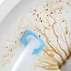 Spazzola per toilette usa e getta con spazzola per pulizia testa per il bagno montato a parete per la maniglia lunga