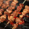 ¡Herramientas 15 piezas! Palitos de barbacoa de acero inoxidable, parrilla larga para Chef, soportes para comida, pinchos, puntas de aguja para fiesta de barbacoa