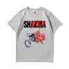 Erkek Tişörtler Shakira T Shirt Akira Shotaro Kaneda Motosiklet Japonya Anime Tshirts Tokoyo Yaz Hip Hop Street Giyim Tee Filkiz Erkek Kadın Üstleri J230625