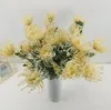 Fleurs décoratives 6 pièces branche de fleur de chrysanthème artificielle pour mur végétal mariage paysage arche plafond maison Al bureau Bar