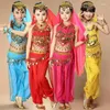 Scene Wear Girls Child Chilren Belly Dance Top Pant Costume Set Bellydance Dresses Pants Bollywood kläder för barn