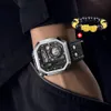 Andere Horloges DOM WATCH MAN Mode Creatief Chronograaf Kalender Quartz Skeleton Punk Wind Waterdicht Herenhorloge 230621
