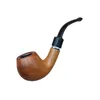 Smoking Pipes Filterpfeife aus Harz, abnehmbarer Reinigungszyklus, Tabakbeutel mit gebogener Öffnung, Topf