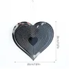 ABS Slår Heart Wind Chimes Spinner Home Decor Wind Catcher Love Wind Chime Rotating Wind Chime Hang Decoration Ornament