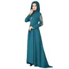 Etnische Kleding Moslim Abaya Ramadan Feestjurk Dubai Islamitische Turkse Gewaad Borduurwerk Geborduurde Klassieke Temperament Jurk Onregelmatig