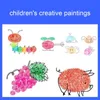 Intelligens Toys Creative Finger Painting Kit med bok Non Toxic Washable Paint Children's Paints Supplies for Toddlers Kids 230621