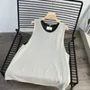 ES2023SENTIAL dames bovenkleding vest luxe merk ontwerper Courreges 2023 zomer pittige meisjes diagonale schoudertanktop korte tanktop loszittend vest