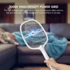 Other Home Garden 2 In 1 Muggenracket USB Oplaadbare Fly Zapper Swatter met Paarse Lamp Verleidingsval Summer Night Baby Sleep Protect tools 230625