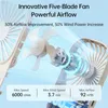 Inne domowe ogród Jisulife Mini Handheld Fan Małe fanów przenośne z nawiasem USB do ładowania biurka makijaż fanów rzęs Wysyłaj smycz 230625