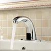 Torneiras para pia de banheiro BAKALA Torneira automática com sensor contemporâneo para toalete latão cromado frio com água F-201