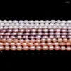 Cuentas de perlas naturales de agua dulce de alta calidad en forma de arroz sueltas 5-6 Mm para fabricación de joyería DIY pulsera collar accesorio