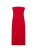 Basic Casual Dresses Sexy Red Corset Mid Dresses Women Elegant Sleeveless Off Shoulder Mix Dresses Spring Summer High Street Outwear Vestidos 230621