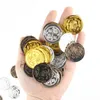 Pirate Coins Spanish Doubloon Hunt Treasure Chest Toys for Party Favor Decorations Bronze Gold Silver