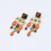 Fancy 2023 You are the Trend Dangle Drop Earings Old Fashion Big Colorful Stones Damenohrringe Luxusschmuck