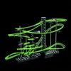 Diecast Model Araba 193pcs Roller Coaster Mermer Koşu Top oyuncakları Aydınlık Diy Kid Çocuklar için Çocuklar Hediye 230621