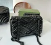 designers väskor 3 storlek kvinnor axel väska marmont handväska messenger totes mode metalliska handväskor klassiska korskroppspåsar koppling vackra